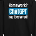 thumbnail image 3 of Instant Message - Homework ChatGTP Has It Covered - Toddler And Youth Long Sleeve Graphic T-Shirt, 3 of 6