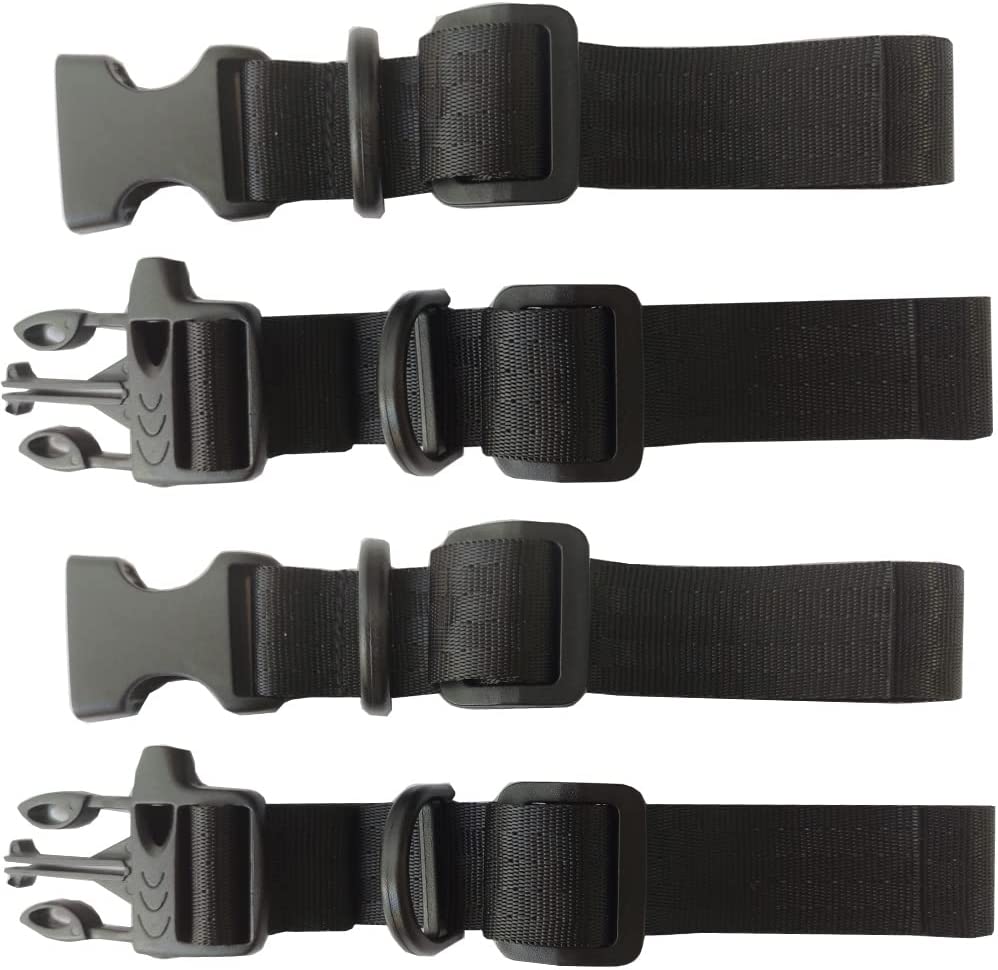 2 Pack Backpack Chest Strap Adjustable Sternum Strap with Emergency Whistle Buckle for Camping