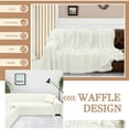 thumbnail image 6 of HDCAXKJ Washable L Shape Sofa Covers Reversible Sectional Couch Covers Corner Sofa Slipcovers Blankets Sofa Cover for Living Room Home Decor,91"x276",Ivory Cream, 6 of 10