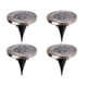 thumbnail image 1 of Focos solares para jardín de exterior, paquete de 4, 8 luces LED, proyectores solares, IP65, inalámbricos, de acero inoxidable, para decoración de césped, terrazas, caminos y plantas., 1 of 4