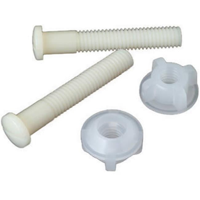 Brass Craft PS2018 White Plastic Toilet Bolt