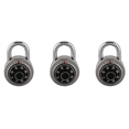thumbnail image 1 of 3X Master Coded Lock 50mm with Round Fixed Dial Combination Padlock, 1 of 6