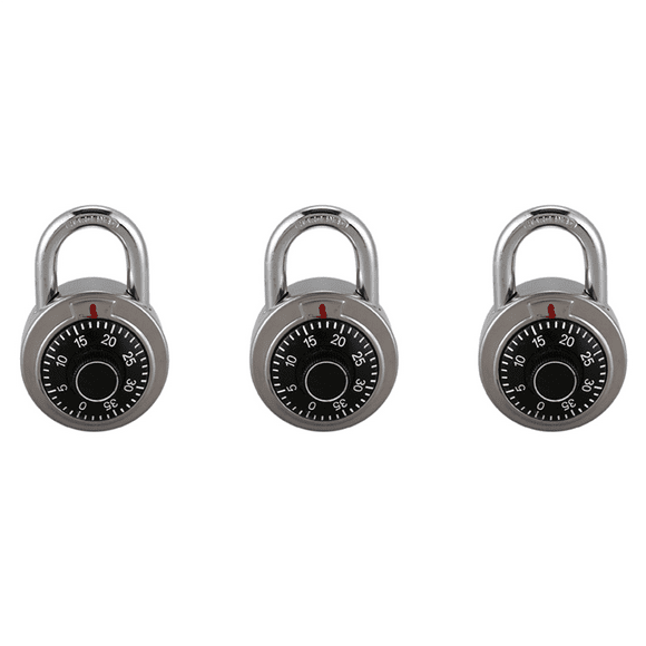 3X Master Coded Lock 50mm with Round Fixed Dial Combination Padlock