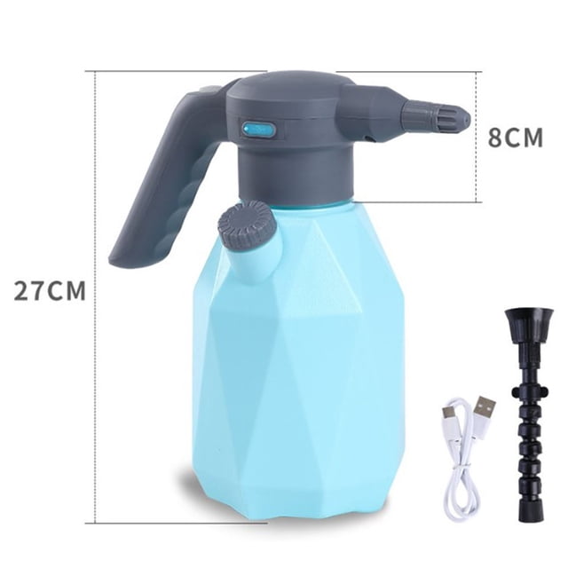 Electric Spray Bottle 2L/0.5 Gallon, Rechargeable Pressure Sprayer with Nozzle
