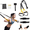 Orange, variant on Suspension Trainer Kit with Resistance Bands – Full Body Weight Training Equipment with Wrist Straps & Extension Band