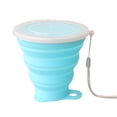 thumbnail image 1 of Kearding Taza plegable ligera y resistente al calor para viajes y oficina, taza de silicona de calidad alimentaria para acampar Almacenamiento y organización del hogar Azul, 1 of 6