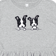 thumbnail image 4 of Inktastic Boston Terriers (dark Apparel) Girls Toddler Dress, 4 of 5