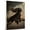 Afghan Hound, variant on Barbet Cute Dog Running Stretched Canvas Size 8x12 – Retro Barbet Dog Batter in Action With Running for Themed Living Room