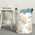 thumbnail image 5 of Picia Air Balloon and Flower Large Laundry Basket, Waterproof, Freestanding Laundry Hamper, Collapsible Tall Clothes Hamper with Extended Handles-Medium, 5 of 8