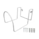 thumbnail image 4 of Soporte para manguera de agua, gancho de garaje de metal para colgar en la pared, soporte, soporte, organizador de cable para manguera, para exterior, blanco, 4 of 9