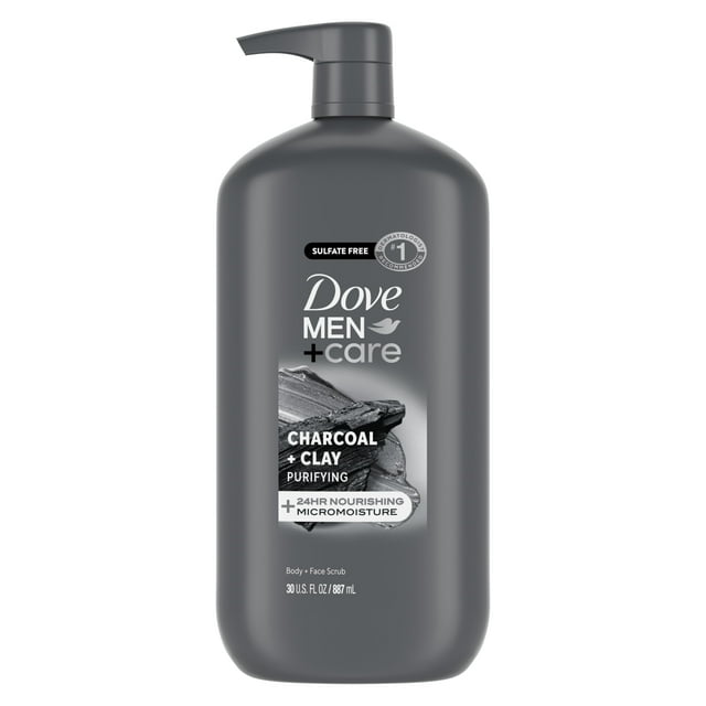 Exfoliante corporal y facial, gel de baño DOVE MEN + CARE, 900 ml