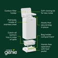 thumbnail image 2 of Compost Genie 3.6 Gallon Kitchen Compost Bin White Stainless Steel Odorless, 2 of 9