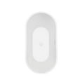 thumbnail image 2 of 67" Acrylic Freestanding Bathtub, Contemporary Stand Alone Soaking Tub with Slotted Overflow and Drain, Oval Free Standing Tub, Glossy White, 2 of 6