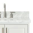 thumbnail image 5 of Ariel Stafford 30.5 In. Single Rectangle Sink Vanity With Carrara White Marble Countertop W/1.5" Edge In White, 5 of 11