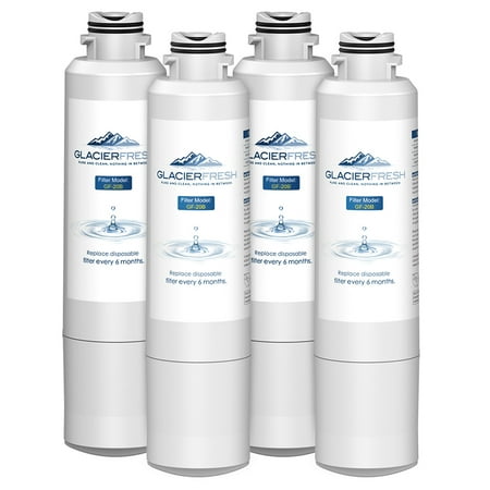 

GLACIER FRESH DA29-00020B Refrigerator Water Filter Compatible with DA29-00020A/B DA29-00020B-1 HAF-CIN/EXP 46-9101 RF4267HARS For French Door Fridge Kitchen 4 PACK