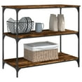 thumbnail image 5 of vidaXL Kitchen Trolley Smoked Oak 40.2"x19.7"x37.4" Engineered Wood, 5 of 12