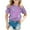Purple, variant on Tshirts for Toddler Girls Kids Baby Summer Short Sleeve Round Neck Letter Print Gift Beach Kid Tee Girl Leisure Top 3-4 T