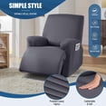 thumbnail image 4 of Funda para sillón reclinable TAOCOCO, 1 asiento, poliéster gris oscuro, 4 of 8