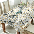 thumbnail image 4 of Dreamtimes Daisy Flower Tablecloth, Waterproof Washable Polyester Square Table Cover, Durable Tablecloth for Kitchen Dining Table Party Decor ( 60"x 90"), 4 of 7
