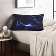 thumbnail image 6 of Fotbe Blue thunder bolt light Pattern Pillow Cases - Envelope Closure - Luxury, Extra Soft, Cooling Pillow Covers - Wrinkle, Fade, Stain Resistant-20"x30", 6 of 6