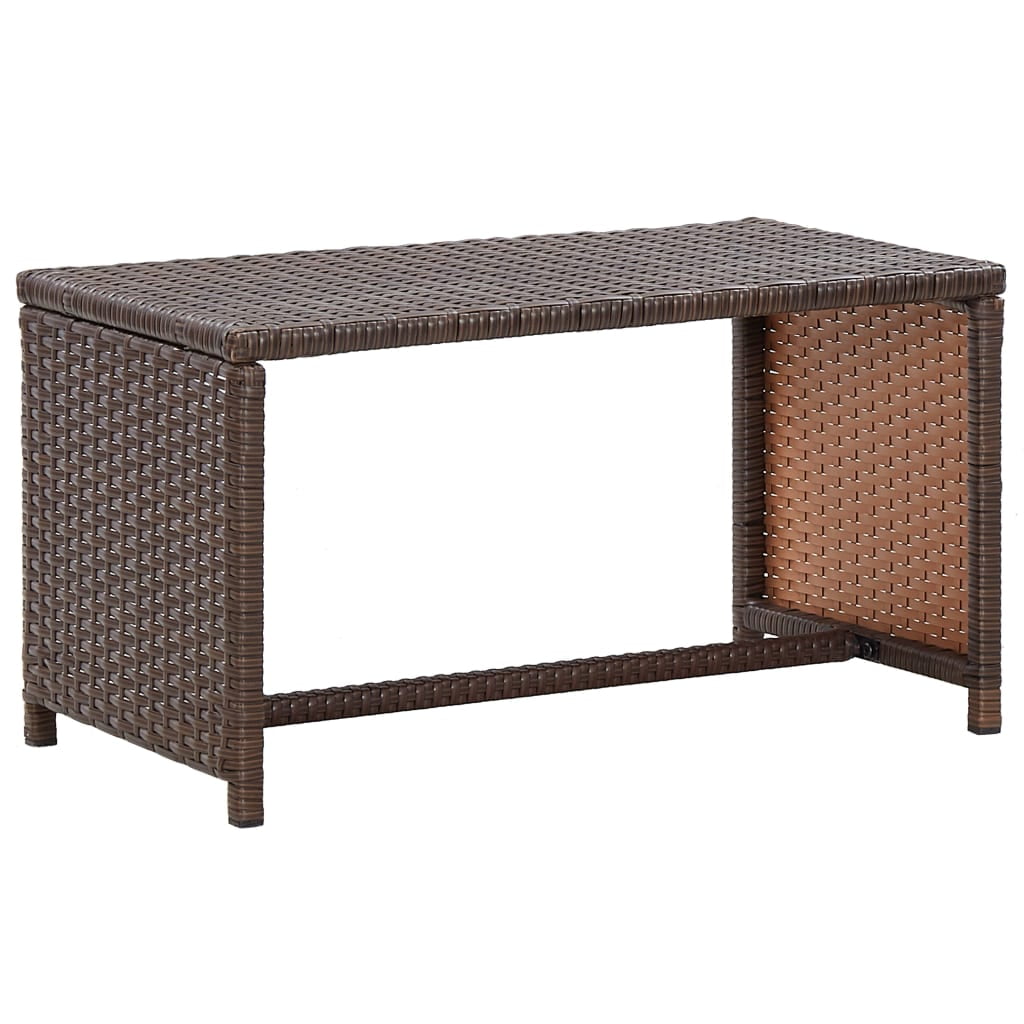 vidaXL Coffee Table End Table Lounge Sofa Table Outdoor Furniture Poly