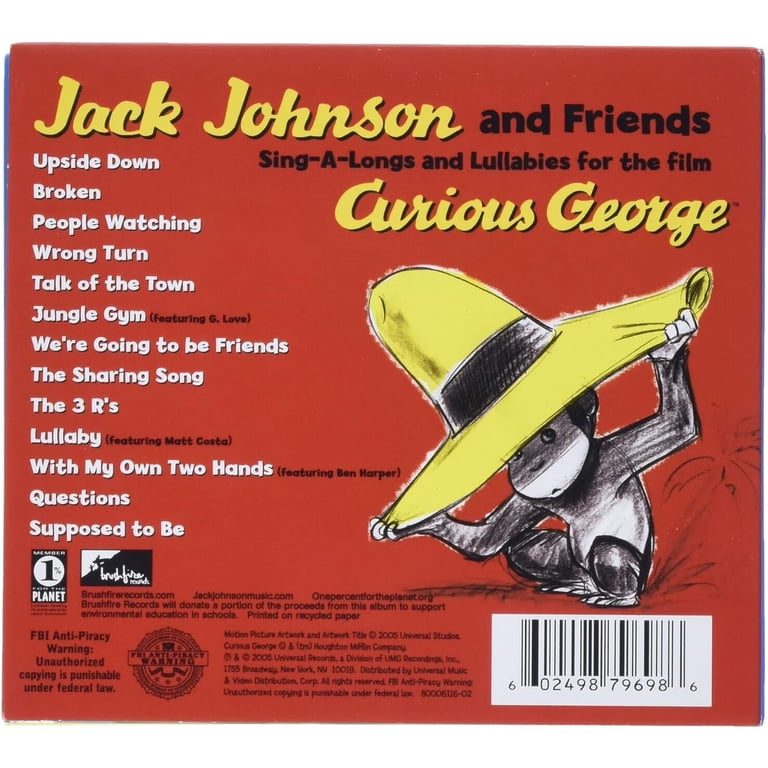 Jack Johnson Sing-A-Long & Lullabies for Curious George Soundtrack