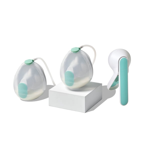 Willow Wave™  2-in-1 Double Manual Wearable Pump   Collection Cups