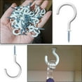 thumbnail image 5 of 30 Pieces 1 Inch White Screw-in Hook Cup Hooks Vinyl Coated Screw Hooks Durable Eye Hooks for Hanging Plants Christmas Lights Suitable for Indoor and Outdoor Use, 5 of 5