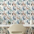 thumbnail image 3 of Ambesonne Llama Peel & Stick Wallpaper for Home, Cartoon Design, 13"x100", Multicolor, 3 of 6