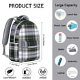 thumbnail image 6 of Geometric Shapes Textured Print Backpack, Laptop Bookbag for School College Work, Large Capacity Daypack with Pockets, Ideal Gift for Students, 6 of 6