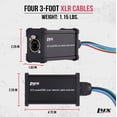 thumbnail image 2 of Cable Breakout LyxPro de 4 canales XLR/TRS hembra a RJ45 Ethercon, 2 of 7