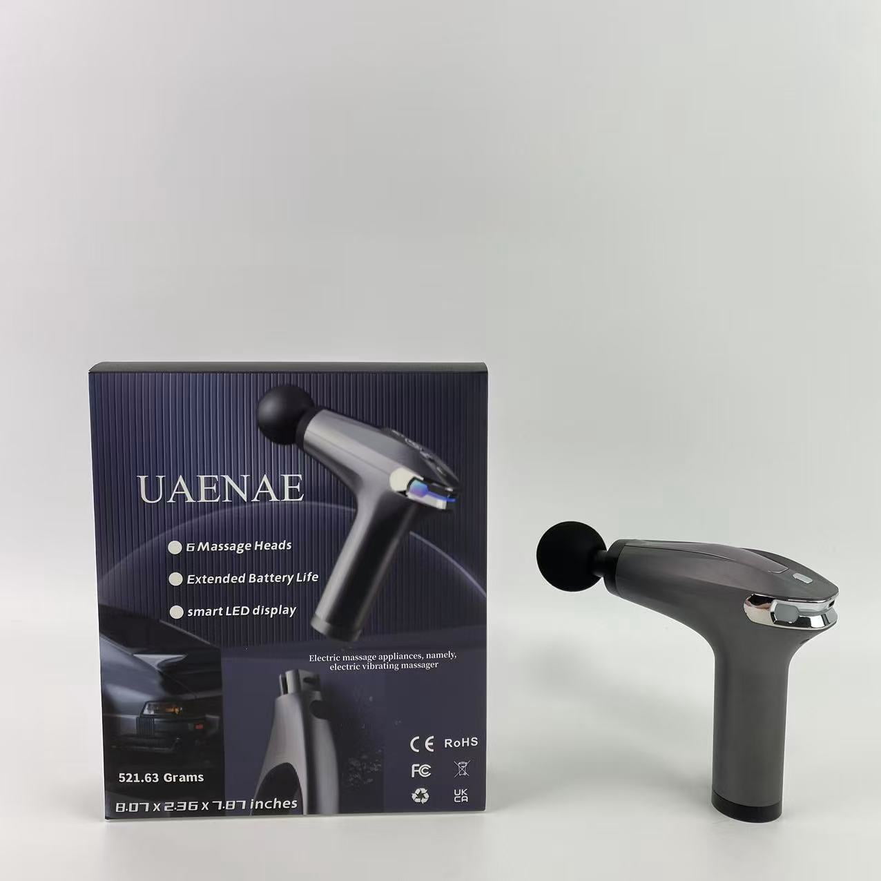 UAENAE Electric massage appliances, namely, electric vibrating massager,Massage Gun, Muscle Therapy Gun for Athletes