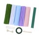 thumbnail image 2 of Limpiadores de pipas, suministros para manualidades, tallo de chenilla, decoración del hogar, kit para hacer flores DIY Azul, 2 of 9