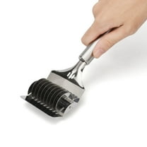 FONDOTIN 1Pcs Spaghetti Noodle Maker Pasta Making Tool With Lattice Roller Docker 8.5x2.9x1.2in For Cooking Baking