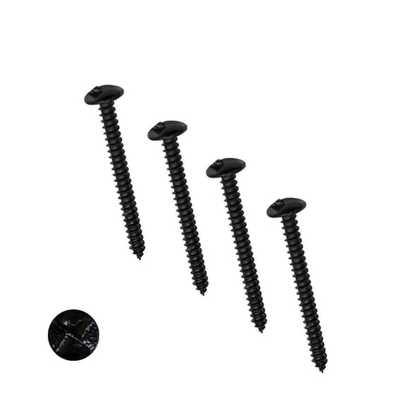3 In. Black One-Way Screws (4-Pack)