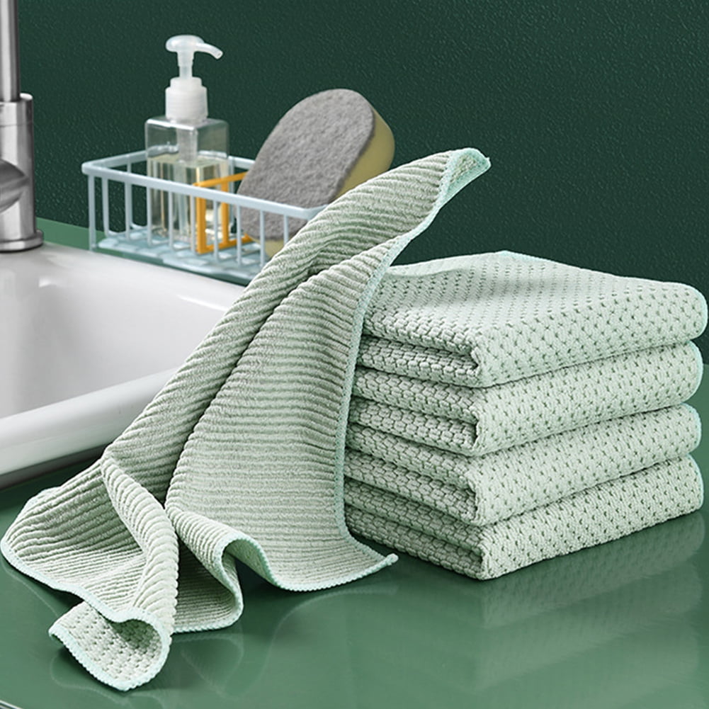5pcs Disposable Reusable Cleaning Towel Dish Cloth Dish Towels 