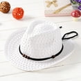 thumbnail image 2 of Landzoo Summer Baby Cowboy Straw Hats for Children Summer Beach Sun Hat Caps, 2 of 2