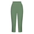 thumbnail image 3 of Capris for Women,Pants for Women, Sports Capris Solid Color Comfortable Casual Beach Pants Yoga Capris,Womens Capri Pants, 3 of 5
