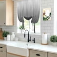 thumbnail image 5 of Grey Ombre Balloon Curtains 63 Inch Length for Living Room/Bedroom, Contemporary Gradient Abstract Art Rod Pocket Privacy Door Curtains Decorative Tie Up Shade for Window 52"x63", 5 of 8