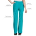 thumbnail image 5 of Urbane Performance Tailored Fit Stretch 6-Pkt Cargo Scrub Pants for Women 9312, 5 of 8