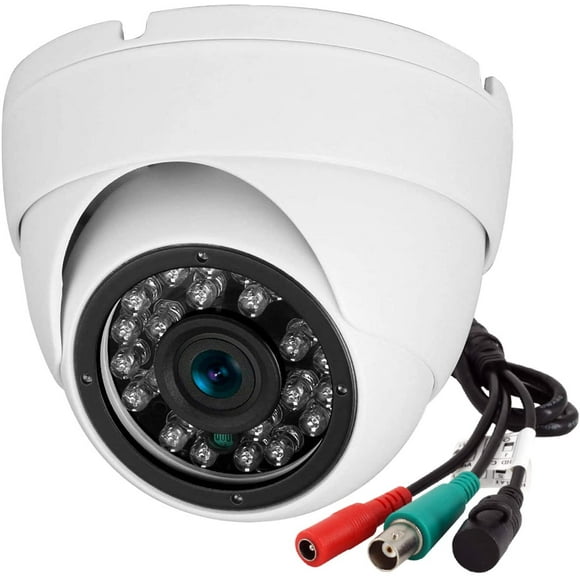 Analog CCTV Camera HD 1080P 4-in-1 (TVI/AHD/CVI/960H Analog) Security Dome Camera Outdoor Metal Housing, 24 IR-s