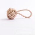 thumbnail image 1 of Cat Dog Rope Toys Cleaning Teeth Grinding Teeth Interest Interactive Wear Resistant Knot Toy Play Entertainment Pet Supplies (Rope Ball), 1 of 7