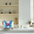 thumbnail image 4 of Raindrops Blue Iron Paper Towel Holder with Stylish Design for Kitchen or Bathroom Use 1pc, 4 of 8