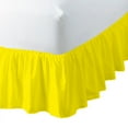 thumbnail image 3 of 100% Egyptian Cotton 1 PCs Ruffled BedSkirt 15 inches (Yellow,Twin Xl), 3 of 5