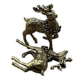 thumbnail image 6 of AFQH Brass Mini Deer Sculpture Elegant Tabletop Decoration Fine Crafted Miniature Figurine Artwork for Home and Office, 6 of 7
