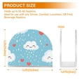 thumbnail image 3 of Dailycode Napkin Holder for Table Acrylic Kitchen Paper Tissue Dispenser, Rain Cloud Heart, 3 of 9