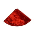 thumbnail image 2 of 72" Red Metallic Tree Skirt, 2 of 2