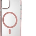 thumbnail image 5 of onn Magsafe Compatible Soft Shell Bumper Phone Case for Apple iPhone 16e/15/14/13, Clear & Pink, 5 of 5