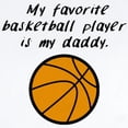 thumbnail image 2 of CafePress - My Favorite Basketball Player Is My Daddy Body Sui - Long Sleeve Cotton Baby Bodysuit, 2 of 4