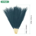 thumbnail image 3 of Uxcell 6 Pack Faux Pampas Grass 21.7 Inch for Home Decor/Wedding Dark Blue, 3 of 6
